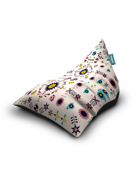 Sedací vak Triangle Garden White | Wegett