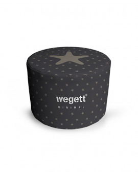 Sedací vak Taburet Minimal Star Grey | Wegett