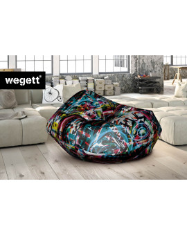 Sedací vak Cocoon XXL Grafiti 2 | Wegett