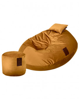 Sedací vak SET Cocoon XXL Luxury Curry | Wegett