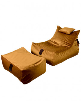 Sedací vak SET Lounge XXL Luxury Curry | Wegett