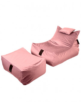 Sedací vak SET Lounge XXL Luxury Old Pink | Wegett