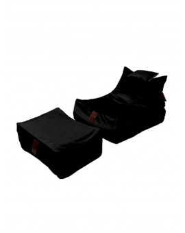 Sedací vak | SET Lounge XXL Luxury Black | Wegett